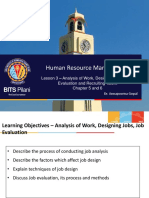 Job Analysis, Design and Evaluation