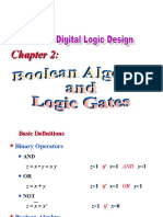 Chapter 2 Boolean Algebra & Logic Gates