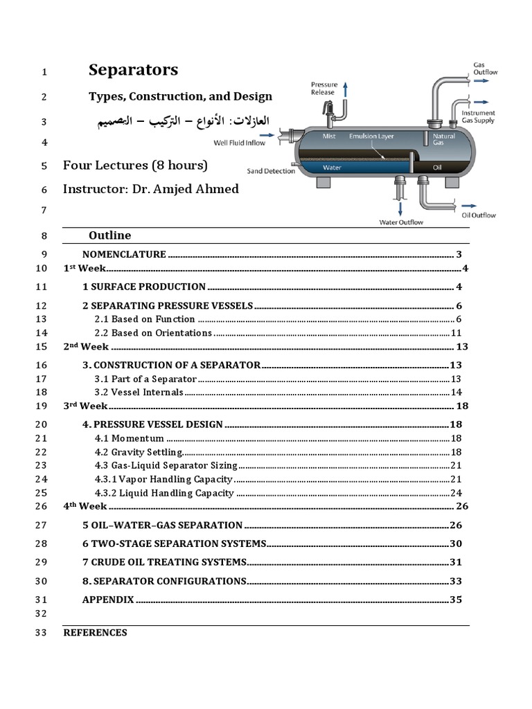 3 Separator Design and Construction - Update | PDF | Emulsion | Liquids