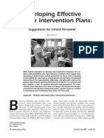Developing Effective Behavior Intervention Plans Killu PDF