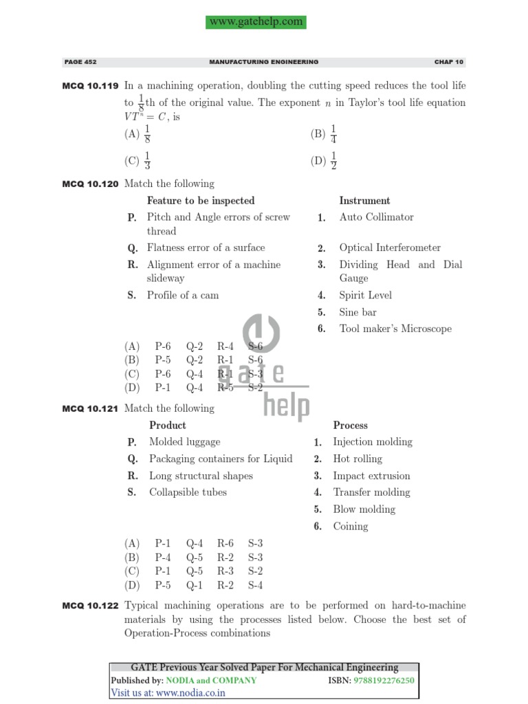 Manufacturing Engineering-26 | PDF | Metalworking | Applied And ...