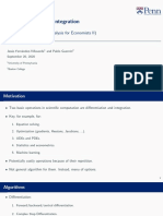 Differentiation and Integration: (Lectures On Numerical Analysis For Economists II)