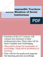 Socially Responsible Teachers