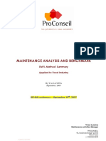 EMYL Method: Maintenance analysis and benchmarking