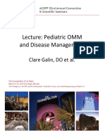 Lecture: Pediatric OMM and Disease Management: Clare Galin, DO Et Al