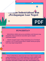 Peranan Industrialisasi Dan Perdagangan Luar Negeri