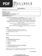 Orçamento de formatura - Pedagogia 2012.2 UVA