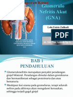 Glomerulo Nefritis Akut (GNA) : Pembimbing Dr. Siti Nur Azizah Sp.A Pembimbing Dr. Siti Nur Azizah Sp.A