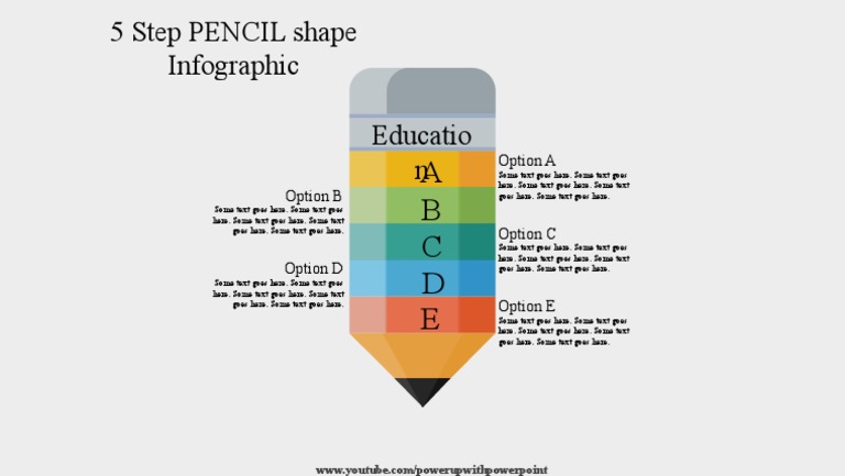 5-Step Pencil Infographic Guide | PDF