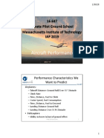 Aircraft Performance: 16.687 Private Pilot Ground School Massachusetts Institute of Technology IAP 2019