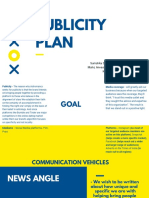 Publicity Plan