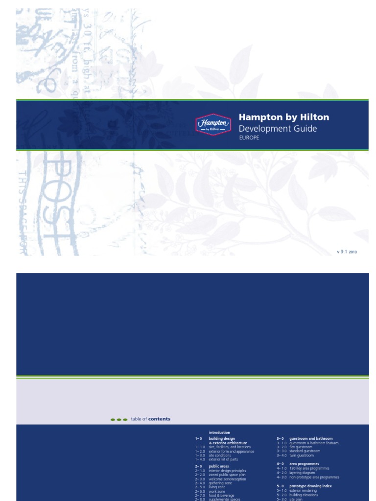 Hampton by Hilton Development Guide | PDF | Window | Elevator