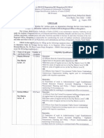 Vacancy Circular For Various Posts Bengaluru PDF