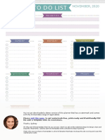 Weekly To Do List Casual Style PDF