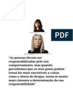 As pessoas devem ser responsabilizadas pelo seu comportamento