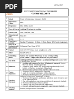 Course Syllabus: United International University