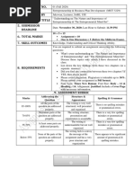 Assignment No. 2. Course 3. Instructed by 4. Assignment Title 5. Submission Deadline 6. Total Marks 7. Skill Outcomes