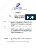 CIRCULAR SB 003-11 Modificación Términos y Condiciones de Pago de Créditos Hipotecarios