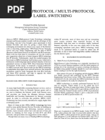 Internet Protocol / Multi-Protocol Label Switching: Owakah Nwobike Innocent