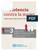 Violencia Contra La Mujer - Respuesta  del Sector de la Salud-OMS