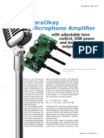 Karaokay Microphone Amplifier: With Adjustable Tone Control, Usb Power and Loudspeaker Output