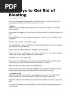 10 Ways To Get Rid of Bloating