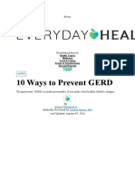 10 Ways To Prevent GERD