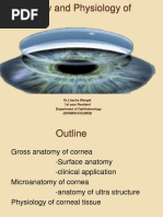 Anatomy and Physiology of Cornea: DR - Lhacha Wangdi 1st Year Resident Department of Ophthalmology Jdwnrh/Kgumsb