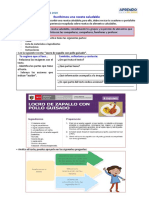 SEMANA 30 - DIA 5 - Escribimos Una Receta Saludable - COMUNICACIÓN - VIERNES 30 DE OCTUBRE PDF