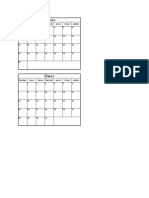 Calendar Format