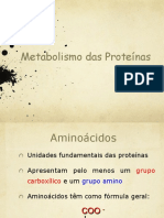 Metabolismo Das Proteínas