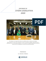 Informe Gestión Legislativa 2020