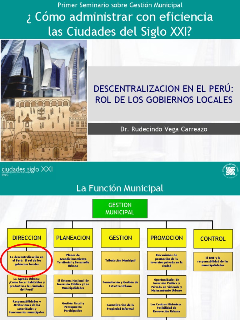 Rol de Gobiernos Locales en Perú | PDF | Descentralización | Gobierno local
