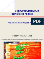 Primena Krioprecipitata U Kliničkoj Praksi PDF