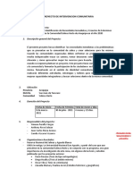 Proyecto de Intervencion Comunitaria - Comunidad de Salinas Huito