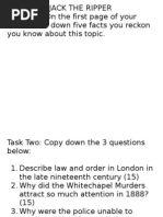 Limitations of 1888 Police in Ripper Case | PDF | Jack The Ripper ...