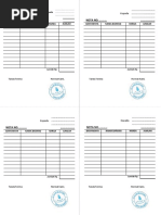 Nota Kantor Pos | PDF