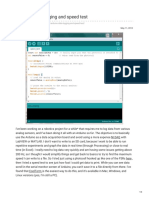Arduino Data Logging and Speed Test