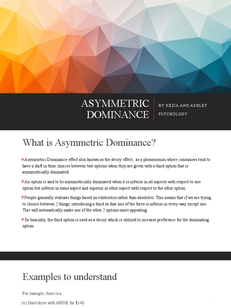 Asymmetric Dominance Psyc PDF