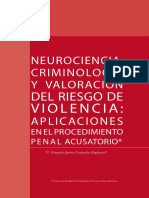 Neurociencia, Criminología y Valoración Del Riesgo de Violencia: Aplicaciones en El Procedimiento Penal Acusatorio