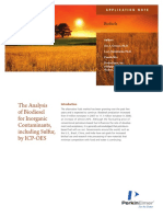 The Analysis of Biodiesel For Inorganic Contaminants, Including Sulfur, by Icp-Oes