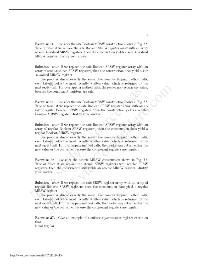 This Study Resource Was: True | PDF | Boolean Data Type | Concurrent ...