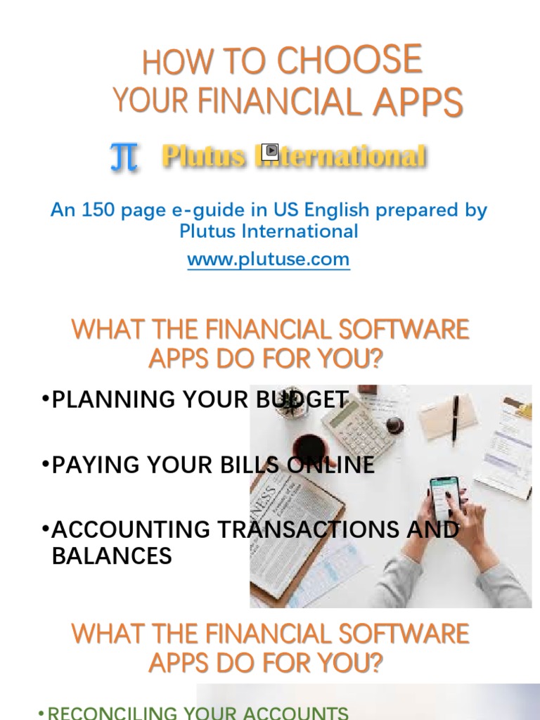 How To Choose Your Financial Apps | PDF