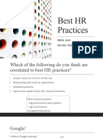 Best HR Practices: HRM 2020 Pearl Malhotra