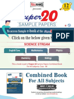 E-Book 12 - Super 20 Sample Papers - 12 (Science Stream) PDF