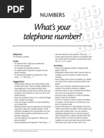 What's Your Telephone Number?: Numbers