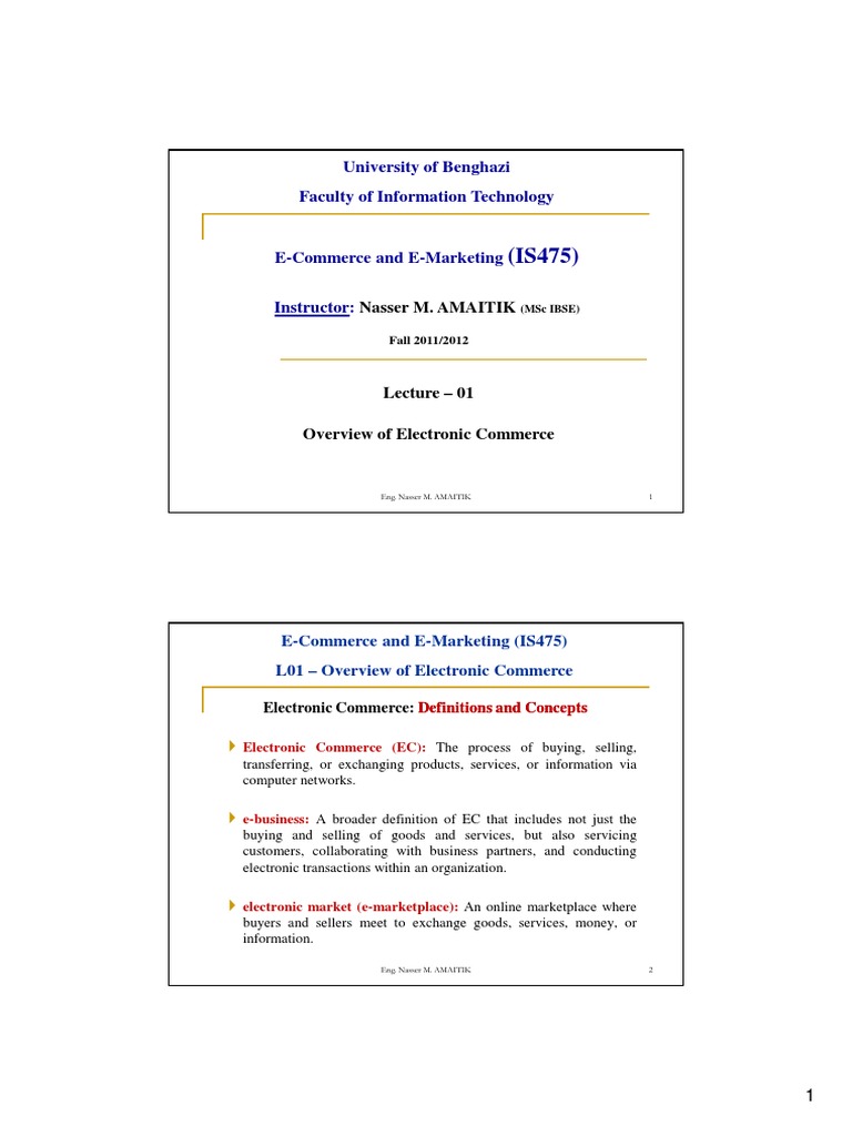 University of Benghazi Faculty of Information Technology: Nasser M ...