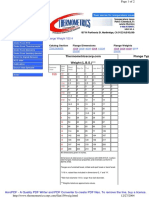 Weight (L.B.S.) Flange Types: Catalog Section Flange Dimensions Flange Weights