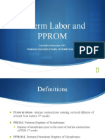 Preterm Labor and Pprom: Michelle Schroeder, MD Busitema University Faculty of Health Sciences
