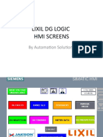 LIXIL DG LOGIC HMI Screens